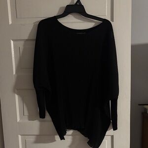 Chic Black Women's Crinkle Textured Shirt